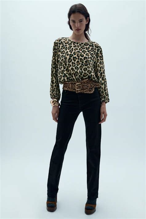 top leopardo zara